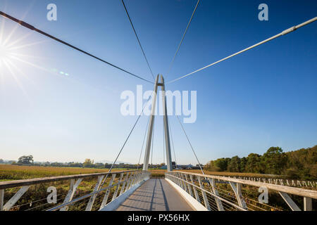 Diglis Bridge over the River Severn at Worcester, Worcestershire, England Stock Photo