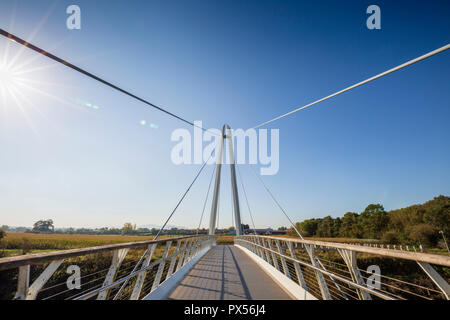 Diglis Bridge over the River Severn at Worcester, Worcestershire, England Stock Photo