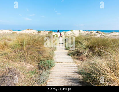 Beach near Oliva on the Costa del Azahar, near Denia, Valencia province, Spain Stock Photo