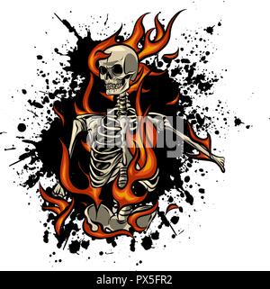 skull-on-fire-with-flames-