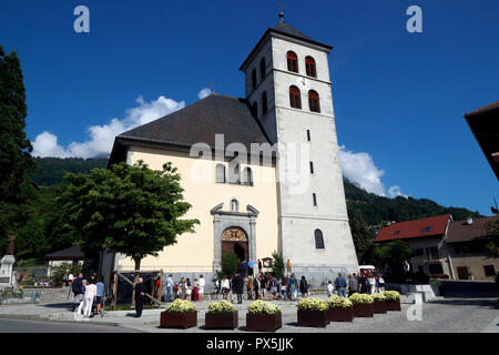 Saint-Jacques church.  Sallanches. France. Stock Photo