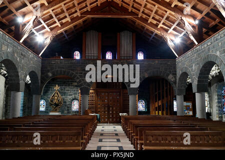 Our Lady Full of Grace of the Plateau d'Assy church.  Plateau d'Assy. France. Stock Photo