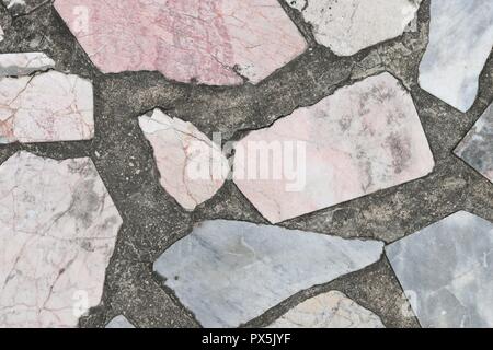 stone wall in concrete background with copy space for add text Stock Photo
