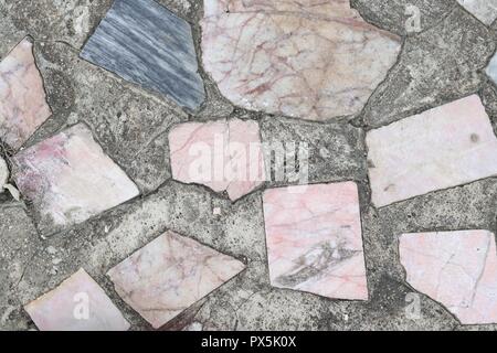 stone wall in concrete background with copy space for add text Stock Photo