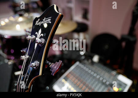 Bass guitar. France. Stock Photo