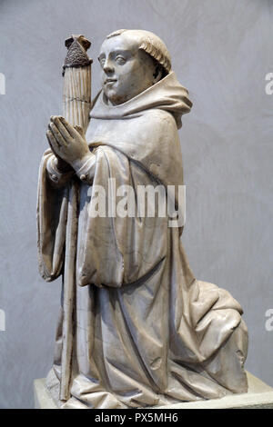 MusŽe des Beaux-Arts, Lyon, France. Fine Art museum, Lyon, France.  Burgundy, 15th century. Abbot, alabaster. Stock Photo