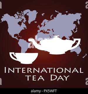 International Tea Day Stock Vector