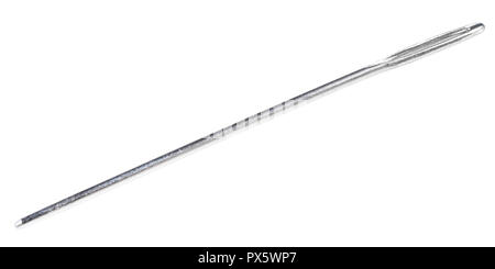 hand Ball Point needle with blunt tip isolated on white background Stock Photo