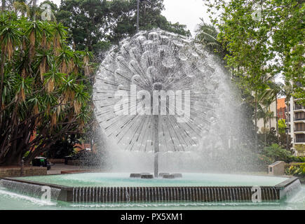 El Alamein Memorial Fountain in Fitzroy Gardens Kings Cross Sydney NSW Australia. Stock Photo