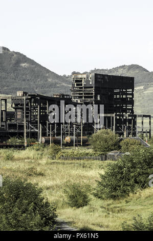 Copsa Mica, industry ruins, Romania, Transsilvania Stock Photo