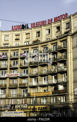 Bucuresti, Piata Romana, Lukoil, Romania, Bucharest Stock Photo