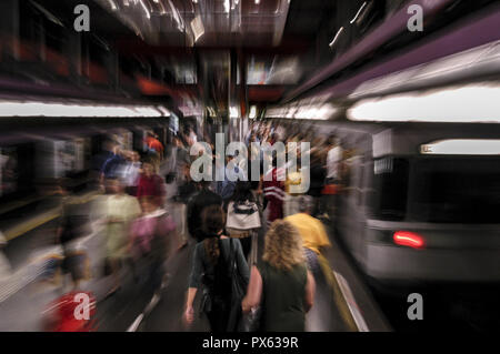 Underground station Schottentor, university Stock Photo