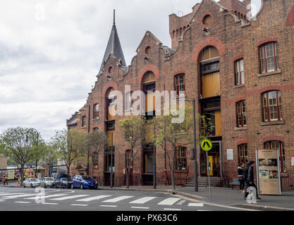 ASN Co Building bond stores or warehouses redeveloped into offices and art gallery in The Rocks Sydney NSW Australia. Stock Photo