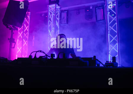 Milan, Italy. 19th Oct, 2018. Electronic artist Avalon Emerson performs live during the preview of Club to Club Credit: Daniele Baldi/Pacific Press/Alamy Live News Stock Photo