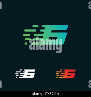 Number 1 modern speed shapes logo design vector Stock Vector Image ...