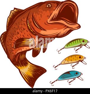 Lure Fishing logo exclusive design inspiration Stock Vector Image & Art -  Alamy