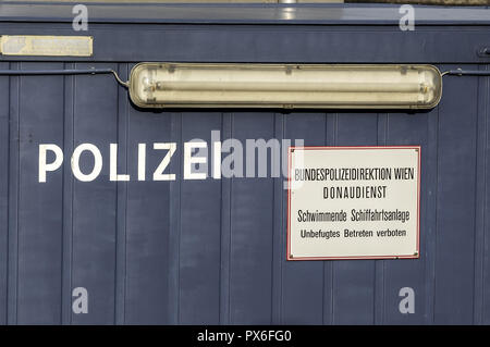 police container at river Danube Stock Photo - Alamy
