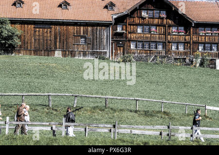 Old farmhouse, Switzerland, canton Appenzell, Stoss Stock Photo