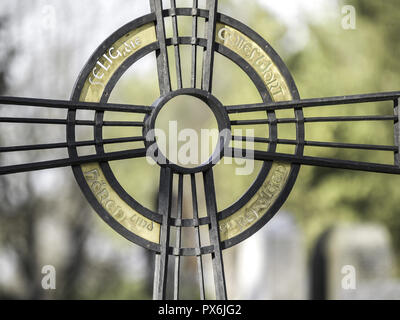 Vienna, central cemetery wrought-iron cross, Austria, 11. district, central graveyard Stock Photo