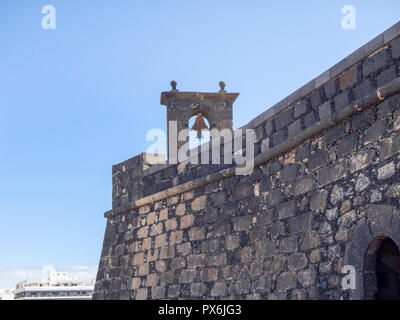 Arrecife, Spain - May 31, 2017: Fortress built during the 18th century, Stock Photo