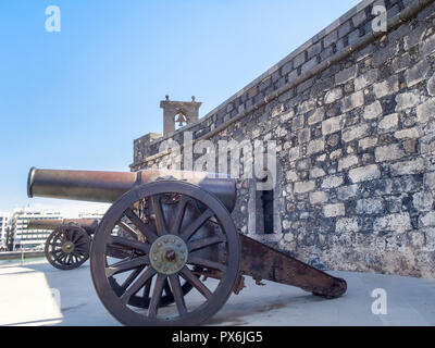 Arrecife, Spain - May 31, 2017: Fortress built during the 18th century, Stock Photo