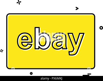 Ebay card design vector Stock Vector