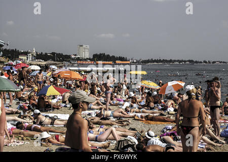 Crimea, Feodisija, beach, Ukraine Stock Photo