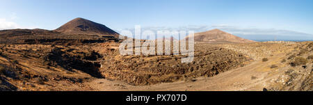 Lanzarote, Spain - June 7, 2017: Stratified City on desert Stock Photo