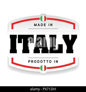 Premium Vector  Label of made in italy