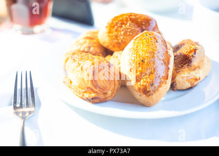 Traditional pogaca pastry for breakfast in Turkey Stock Photo