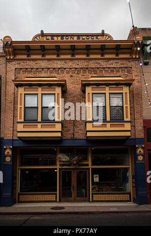 Bisbee Arizona USA. Brewery Gulch. Downtown Business district Stock ...