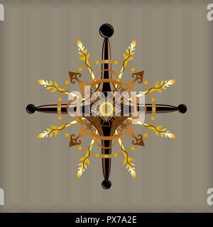 vector image set Steampunk design elements Stock Vector