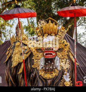 Barong Ket, Balinese Hindu mythology character, Bali, Indonesia. Stock Photo