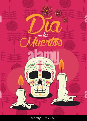 Day of the Dead card Stock Vector