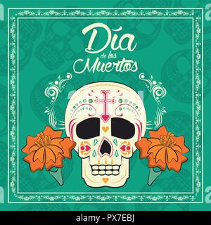 Day of the Dead card Stock Vector