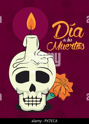 Day of the Dead card Stock Vector