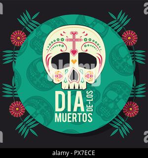 Day of the Dead card Stock Vector