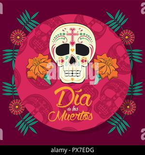 Day of the Dead card Stock Vector