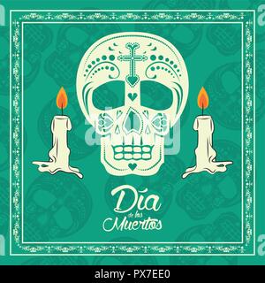 Day of the Dead card Stock Vector