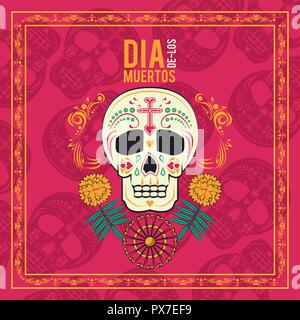 Day of the Dead card Stock Vector