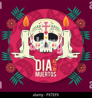 Day of the Dead card Stock Vector