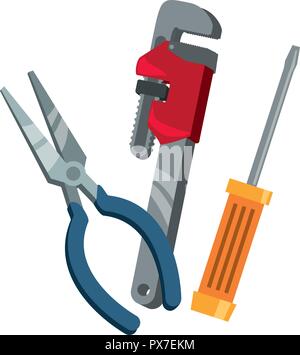 set tools collection icons vector illustration design Stock Vector