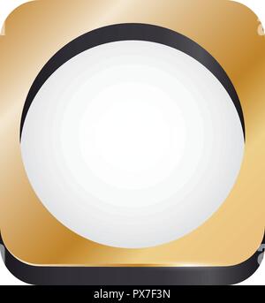 golden badge isolated icon vector illustration design Stock Vector