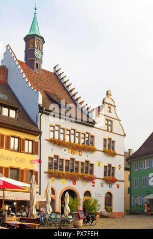 Town Hall in Staufen im Breisgau, Baden-Wuerttemberg, Germany. Stock Photo