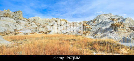 panorama of badlands near brockton, montana Stock Photo