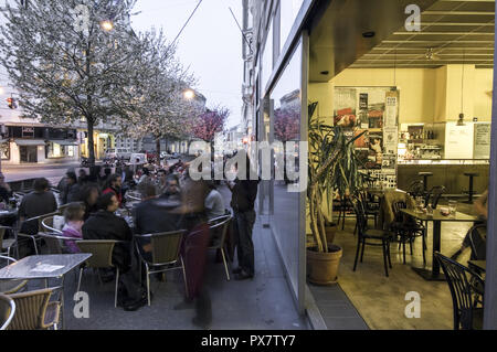 Cafe Siebenstern, Austria, Vienna, Siebensterngasse Stock Photo