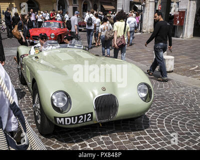 Jaguar C-Type, Italy, Lombardia, Brescia Stock Photo