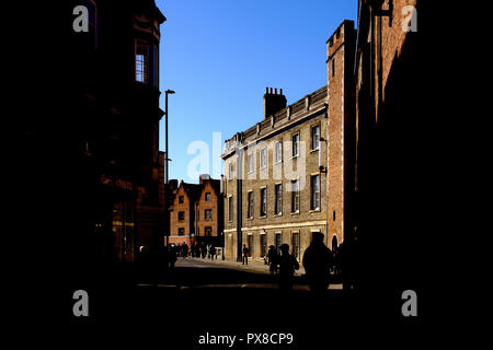 A street scene of Silver Street, Cambridge, UK Stock Photo