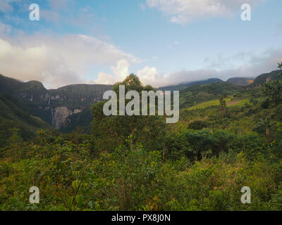 Gocta waterfall, Chachapoyas, Peru Stock Photo