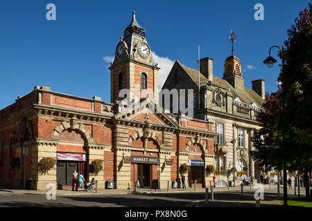 The Market Hall building on Earle Street in Crewe town centre UK Stock Photo